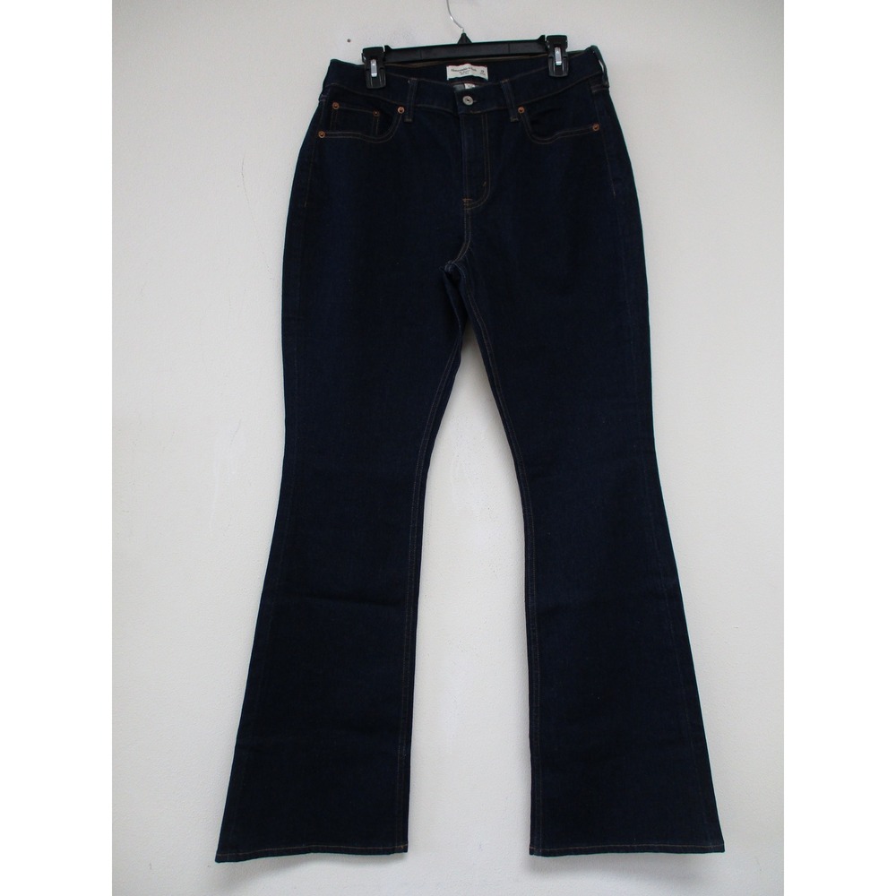 Abercrombie & Fitch Flare Jeans Women 29 Bootcut Mid Rise Stretch Denim